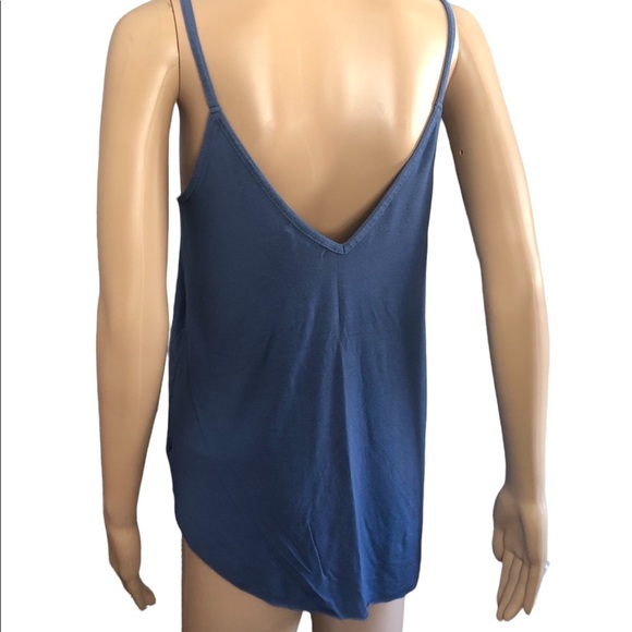 Pink Blue Super Soft Raw Edge Sleeveless Tank size small - Picture 4 of 4